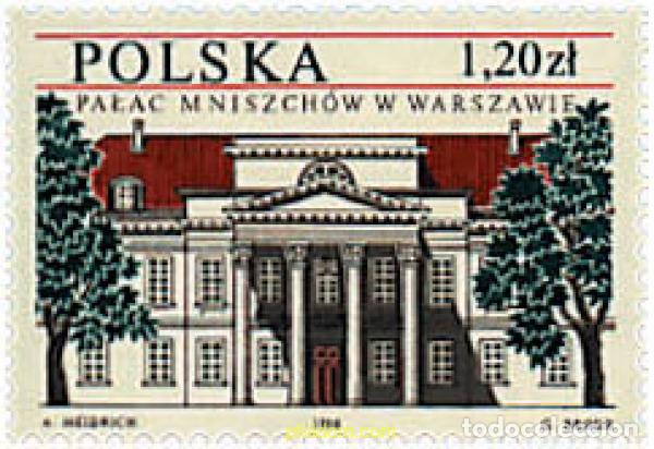 Sellos: 66189 MNH POLONIA 1998 PALACIO MNISZECH EN VARSOVIA. EMBAJADA DE BELGICA