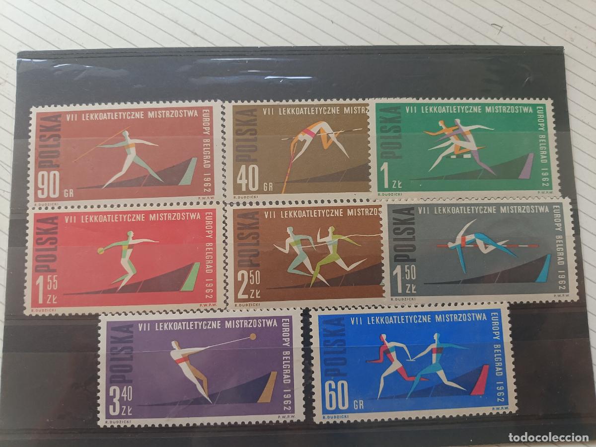 Sellos: Polonia, lote de sellos nuevos perfectos. Atletismo