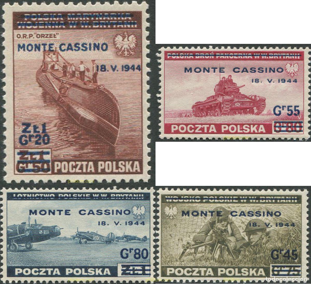 Sellos: 45314 MNH POLONIA 1944 MOTIVOS VARIOS
