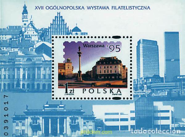 Sellos: 61806 MNH POLONIA 1995 WARSZAWA 95. EXPOSICION FILATELICA EN VARSOVIA