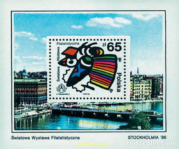 Sellos: 44088 MNH POLONIA 1986 STOCKHOLMIA 86. EXPOSICION FILATELICA INTERNACIONAL