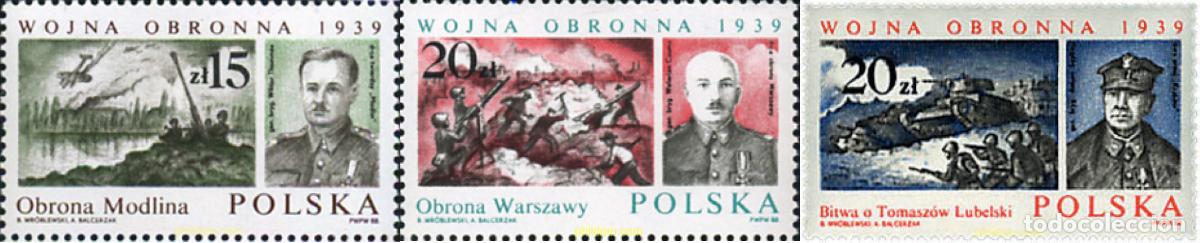 Sellos: 44085 MNH POLONIA 1988 ANIVERSARIO DE LA GUERRA DE DEFENSA CONTRA EL INVASOR