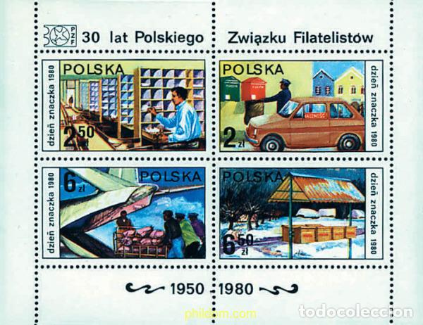 Sellos: 44087 MNH POLONIA 1980 DIA DEL SELLO