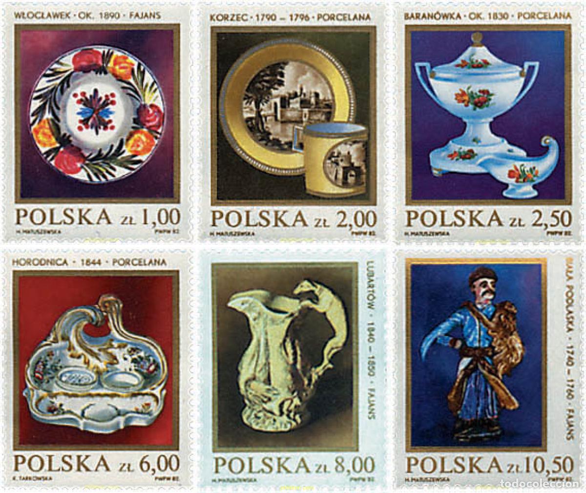 Sellos: 47073 MNH POLONIA 1982 CERAMICA Y PORCELANA