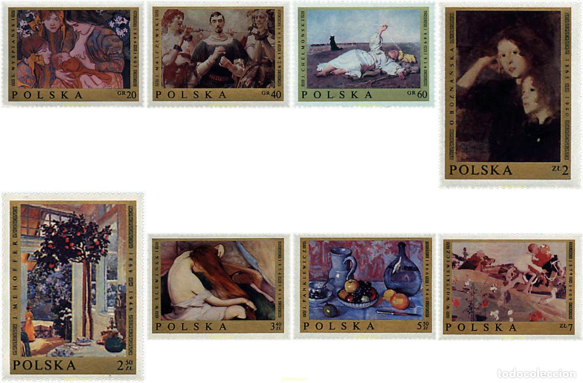 Sellos: 49828 MNH POLONIA 1969 PINTURAS DE POLONIA