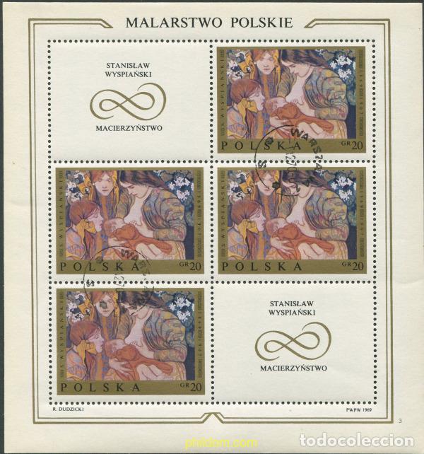 Sellos: 679532 USED POLONIA 1969 PINTURAS DE POLONIA