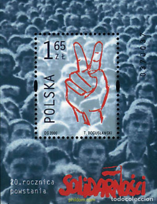 Sellos: 86224 MNH POLONIA 2000 20 ANIVERSARIO DE SOLIDARNOSE