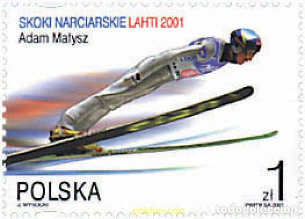Sellos: 98292 MNH POLONIA 2001 CAMPEONATO MUNDIAL DE ESQUI LAHTI 2001