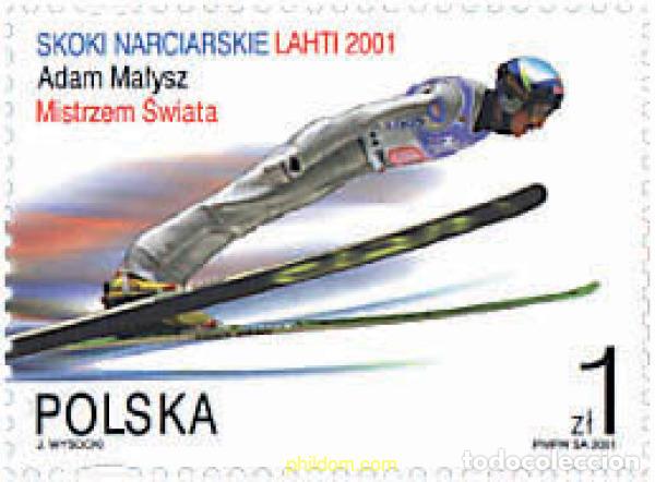 Sellos: 98293 MNH POLONIA 2001 CAMPEONATO MUNDIAL DE ESQUI LAHTI 2001