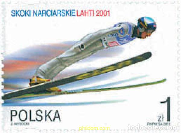Sellos: 98291 MNH POLONIA 2001 CAMPEONATO MUNDIAL DE ESQUI LAHTI 2001