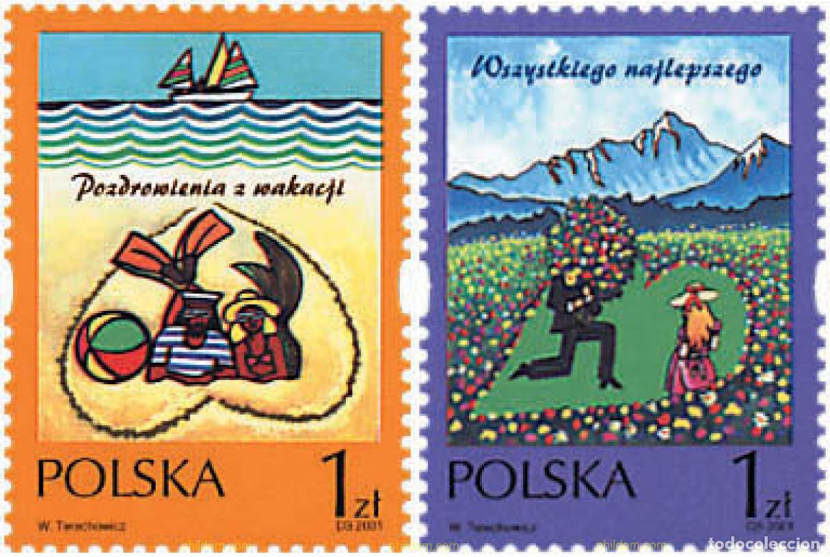 Sellos: 86230 MNH POLONIA 2001 SELLOS DE FELICITACION