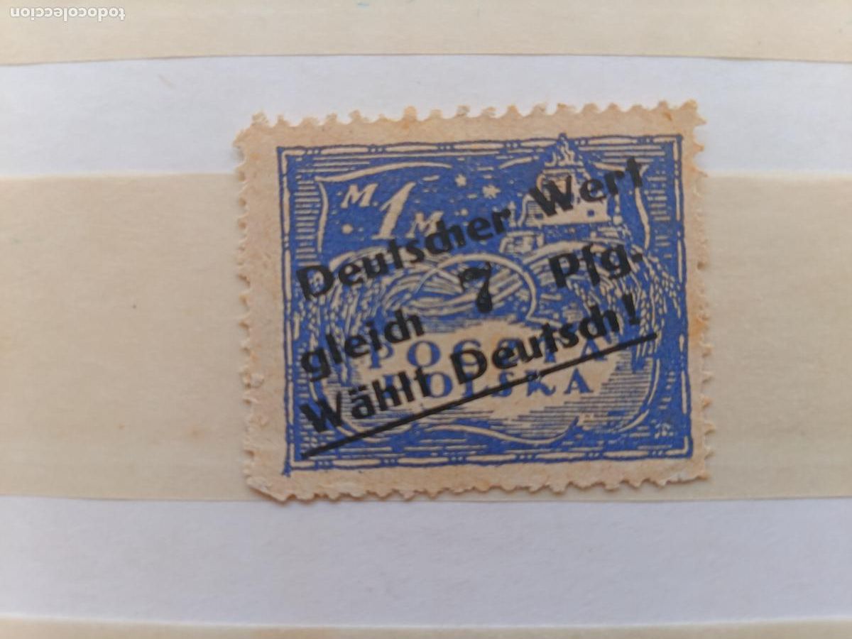 Sellos: POLONIA 1921 NORTE DE POLONIA &rdquo;DEUTSCHER WERT Alemania propaganda