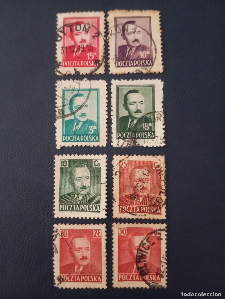 Sellos: POLONIA, 1948/50 PRESIDENTE BORESLAV BIERUT