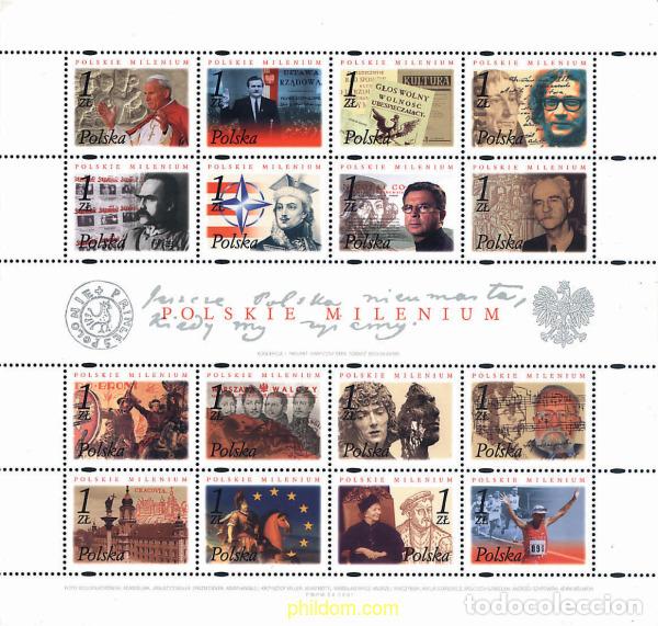 Selos: 170728 MNH POLONIA 2001 EL MILENIO POLACO