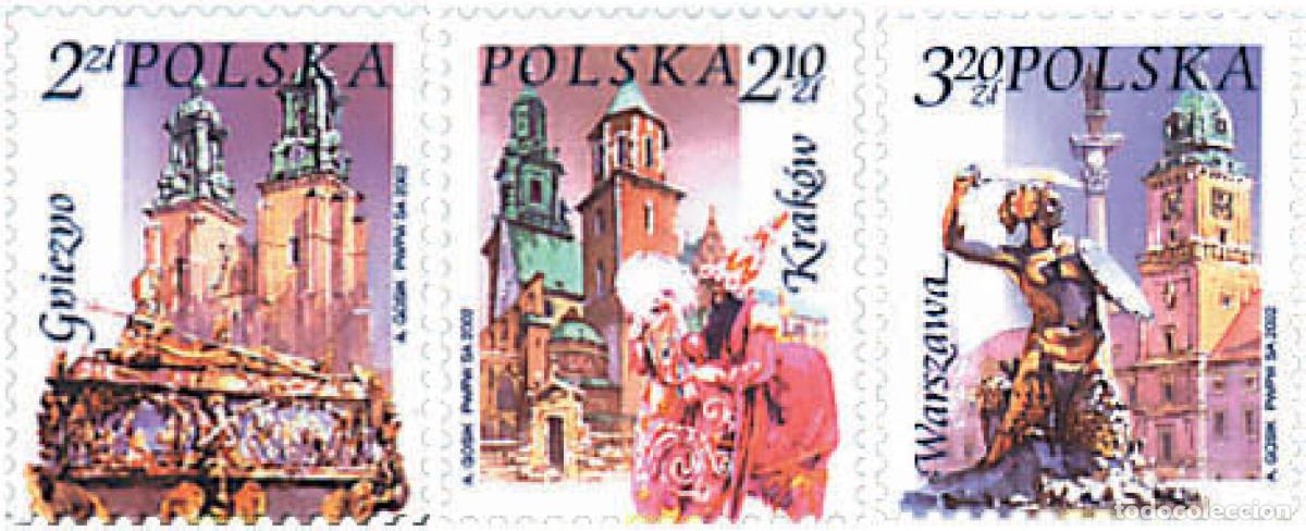 Sellos: 91057 MNH POLONIA 2002 CIUDADES POLACAS