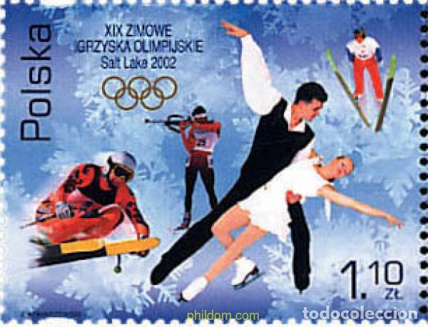 Sellos: 100147 MNH POLONIA 2002 19 JUEGOS OLIMPICOS INVIERNO. SALT LAKE CITY 2002