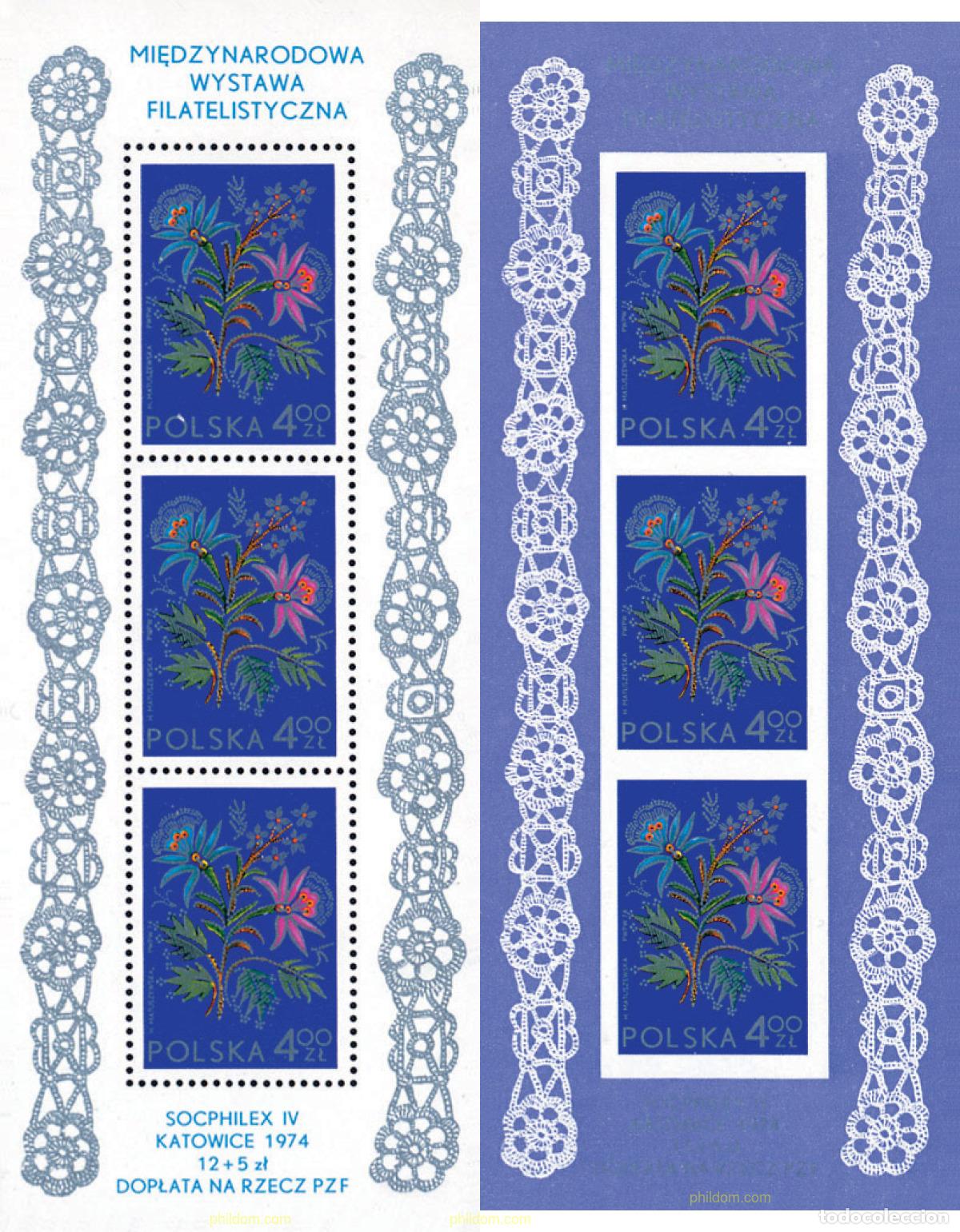 Sellos: 94370 MNH POLONIA 1974 SOCPHILEX IV. EXPOSICION FILATELICA INTERNACIONAL