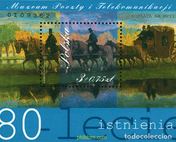 Sellos: 100148 MNH POLONIA 2001 80 ANIVERSARIO DEL MUSEO POSATL Y DE TELECOMUNICACIONES