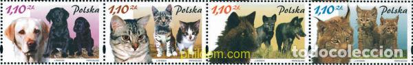 Sellos: 100595 MNH POLONIA 2002 CACHORROS