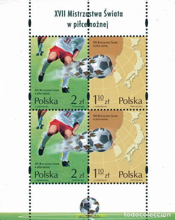Sellos: 113961 MNH POLONIA 2002 COPA DEL MUNDO DE FUTBOL. COREA DEL SUR Y JAPON-02