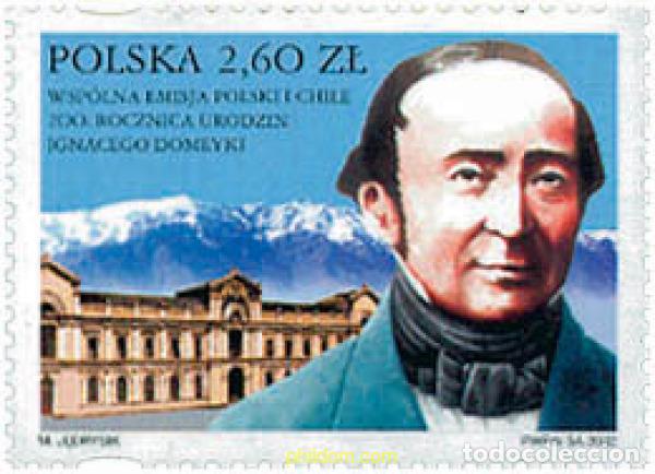 Sellos: 113970 MNH POLONIA 2002 2 CENTENARIO DEL NACIMIENTO DE IGNACY DOMEYKO