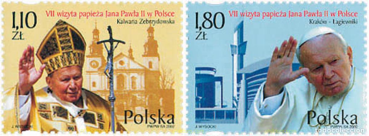 Sellos: 113971 MNH POLONIA 2002 VISITA DE SS EL PAPA JUAN PABLO II