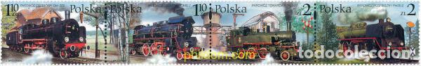 Sellos: 113984 MNH POLONIA 2002 TRENES