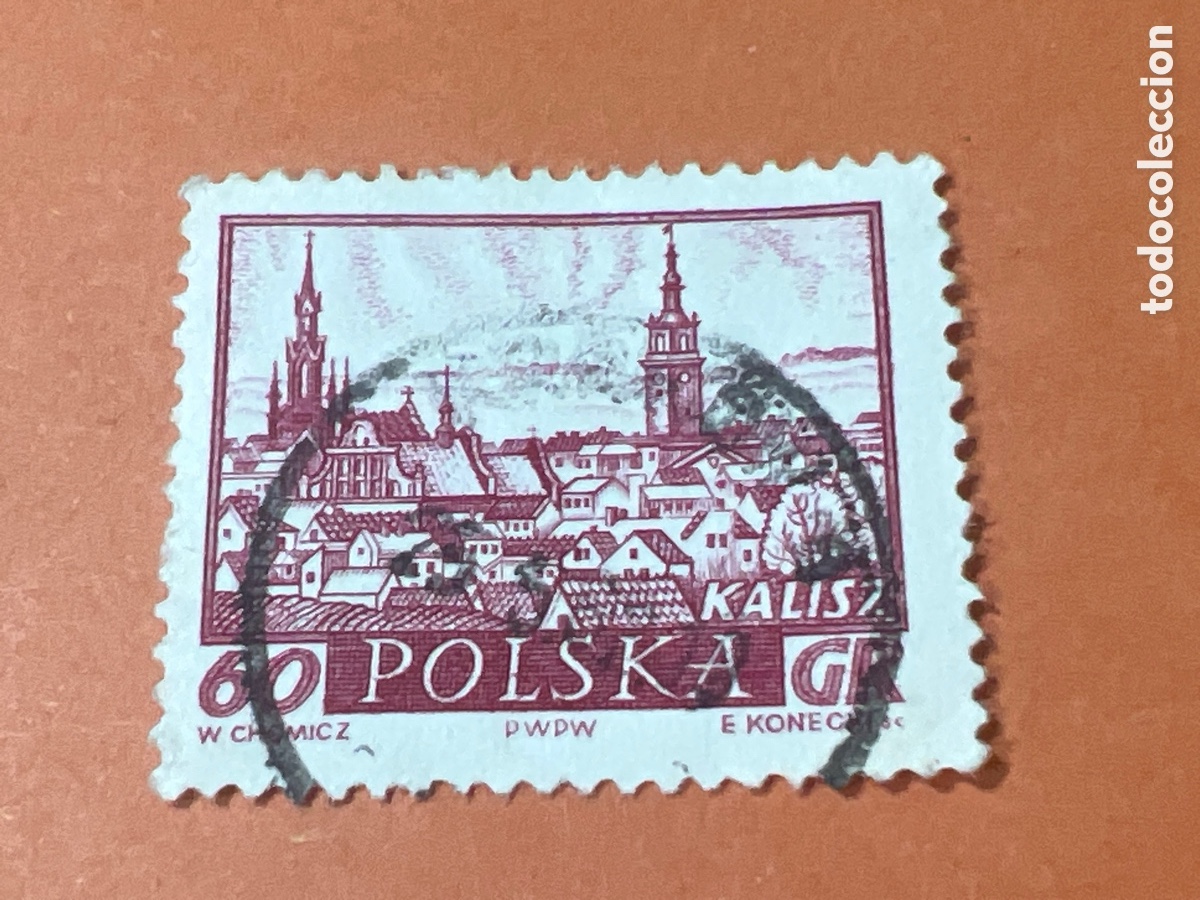 Sellos: S55. Sello de Polonia (1960-1994): Kalisz - Iglesias, 60 Grosz Polaco