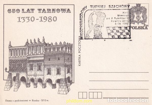 Sellos: 729091 USED POLONIA 1980 ENTERO POSTAL ANIVERSARIO DE TARN&Oacute;W
