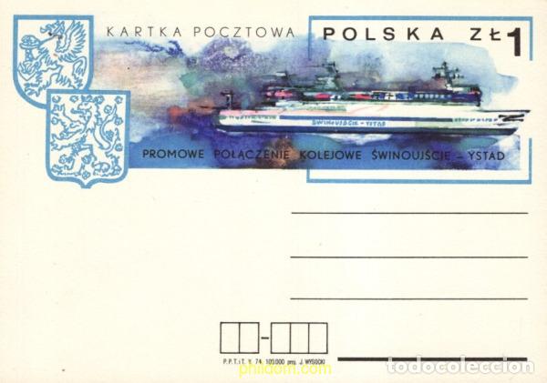 Sellos: 732798 MNH POLONIA 1974 FERRY