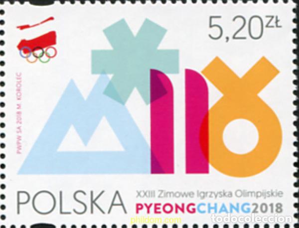 Sellos: 592606 MNH POLONIA 2018 23 JUEGOS OLIMPICOS DE INVIERNO - PYEONGCHANG-2018
