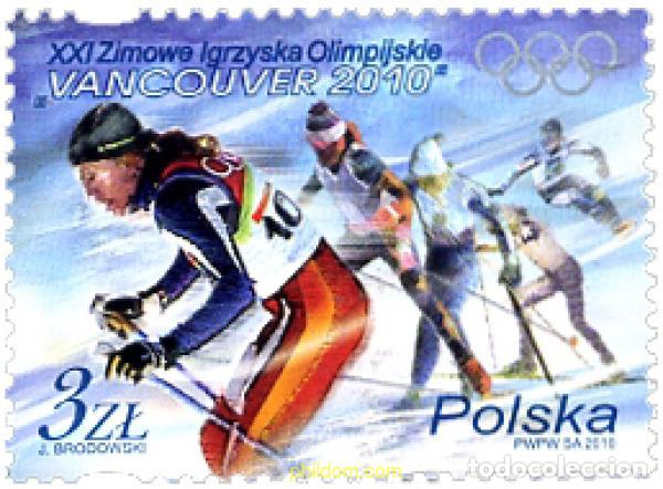 Sellos: 248301 MNH POLONIA 2010 21 JUEGOS OLIMPICOS INVIERNO VANCOUVER 2010
