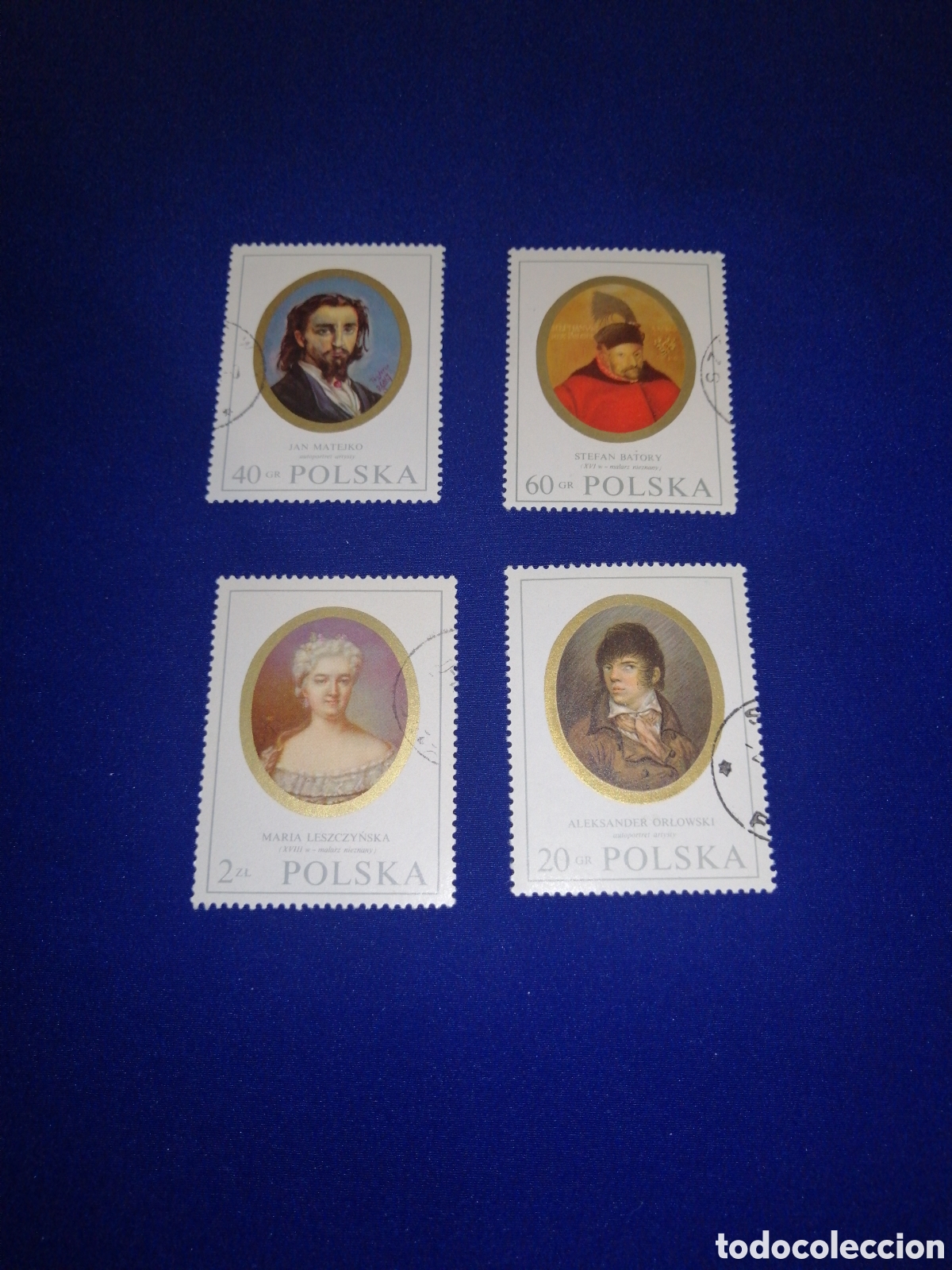 Sellos: POLSKA - POLONIA PINTURA LOTE SELLOS USADOS