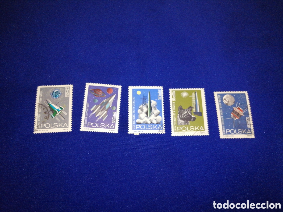 Sellos: POLSKA - POLONIA ESPACIAL LOTE SELLOS USADOS