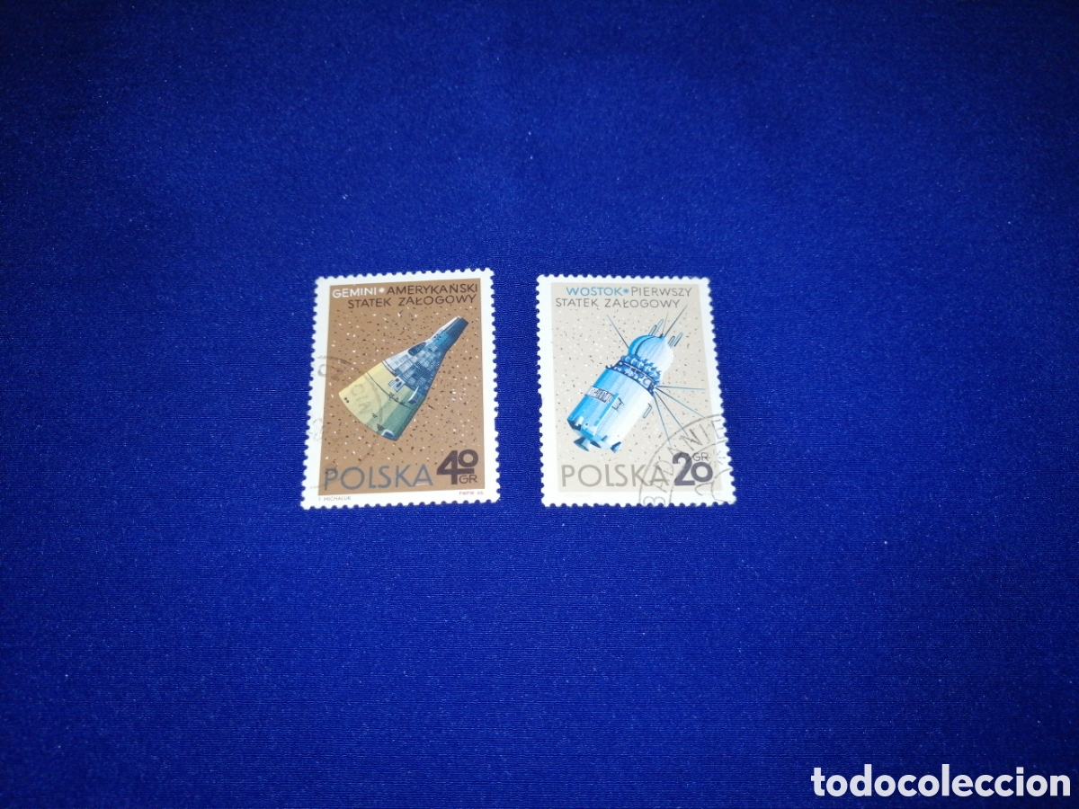 Sellos: POLSKA - POLONIA ESPACIAL LOTE SELLOS USADOS