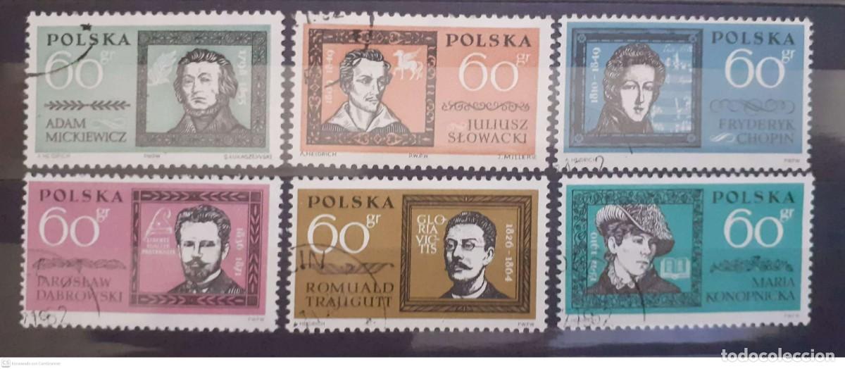 Sellos: POLONIA n&ordm; 1172/77&ordm; Grandes personajes polacos II. Serie completa