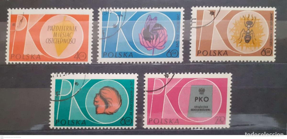 Sellos: POLONIA n&ordm; 1124/28&ordm; Mes del ahorro. Serie completa