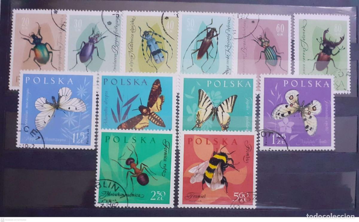 Sellos: POLONIA n&ordm; 1140/1151&ordm; Protecci&oacute;n de insectos beneficiosos. Fauna. Serie completa