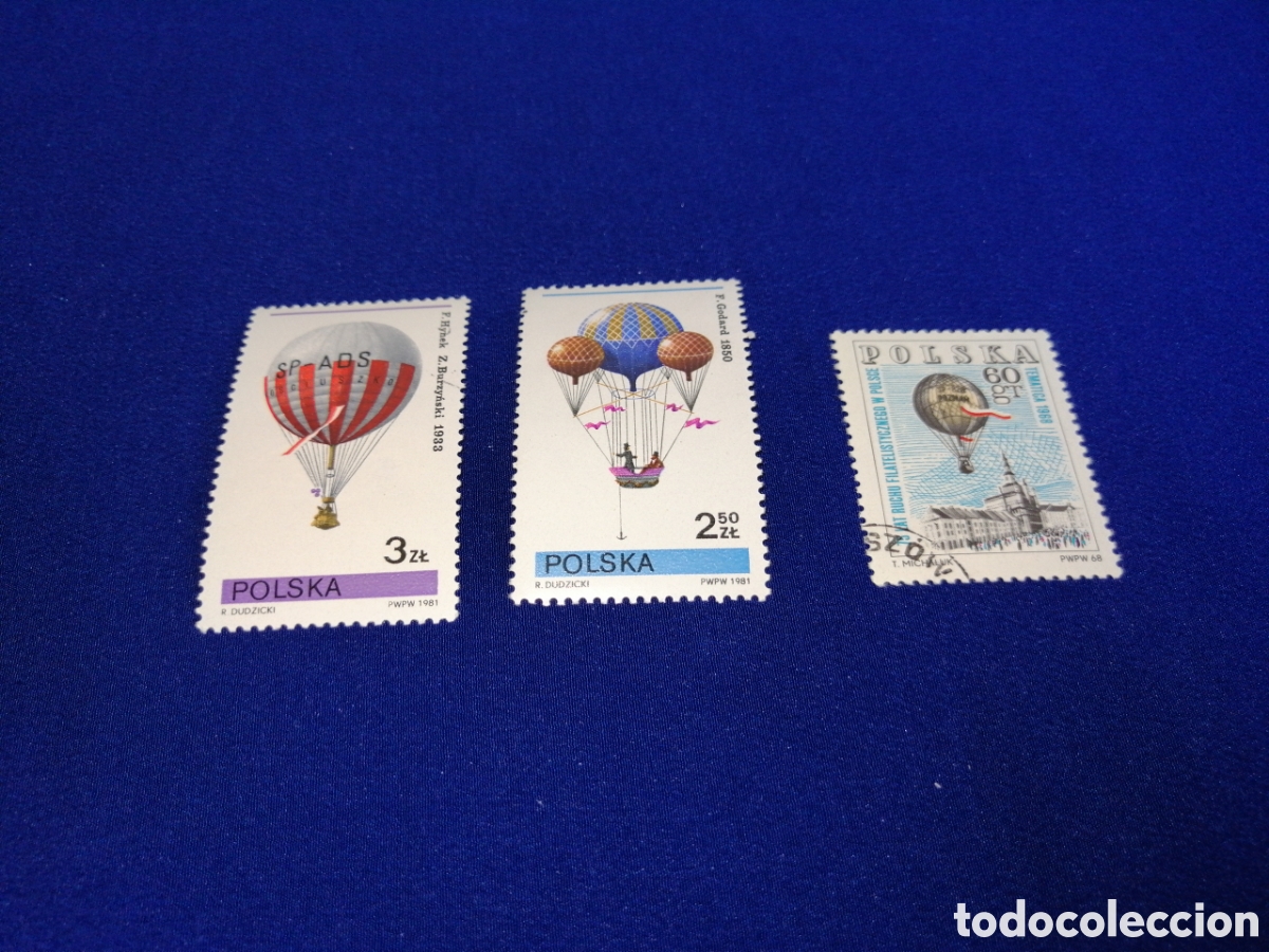 Sellos: POLSKA - POLONIA - GLOBOS LOTE SELLOS USADOS