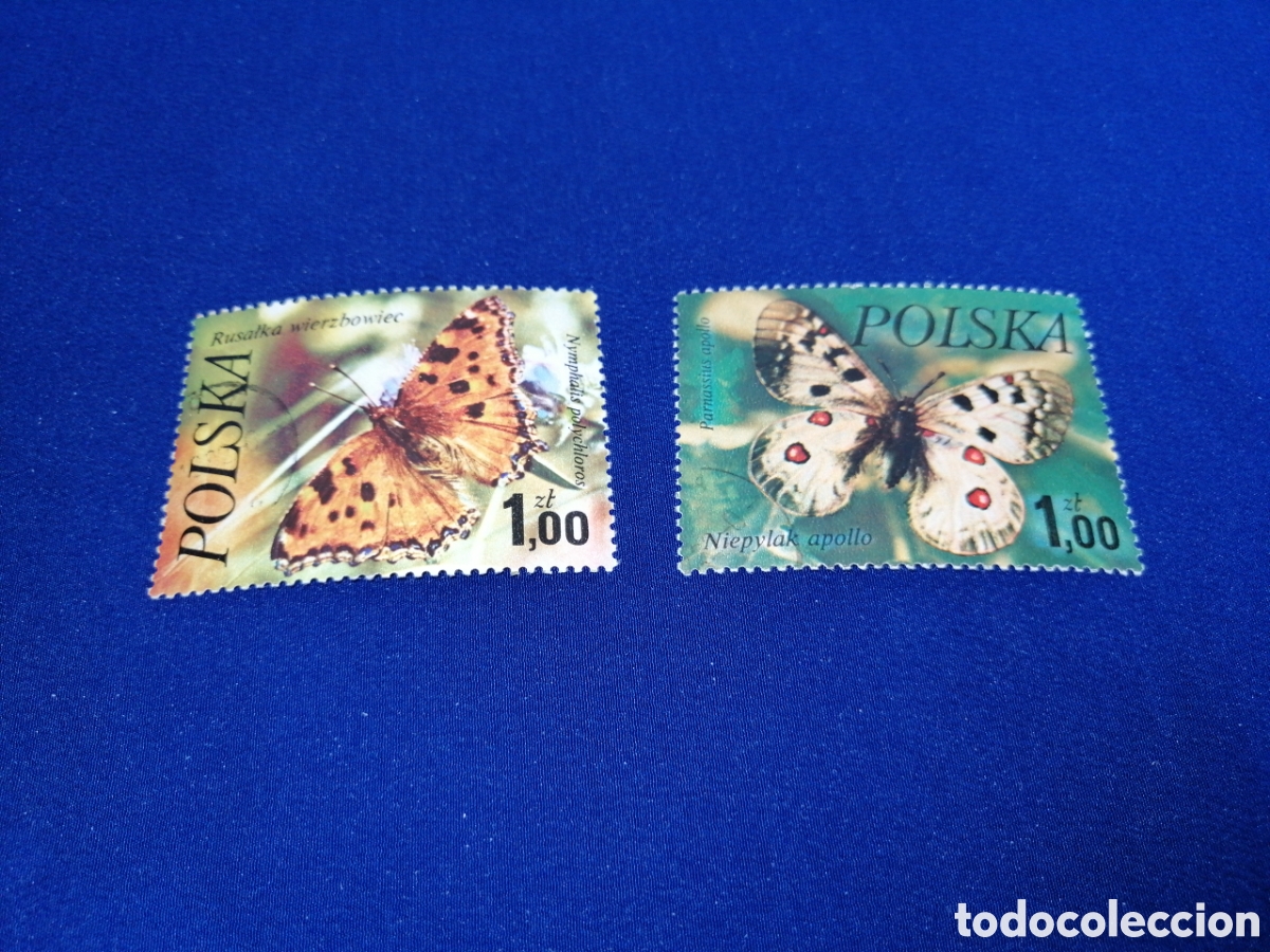 Sellos: POLSKA - POLONIA - MARIPOSAS LOTE SELLOS USADOS