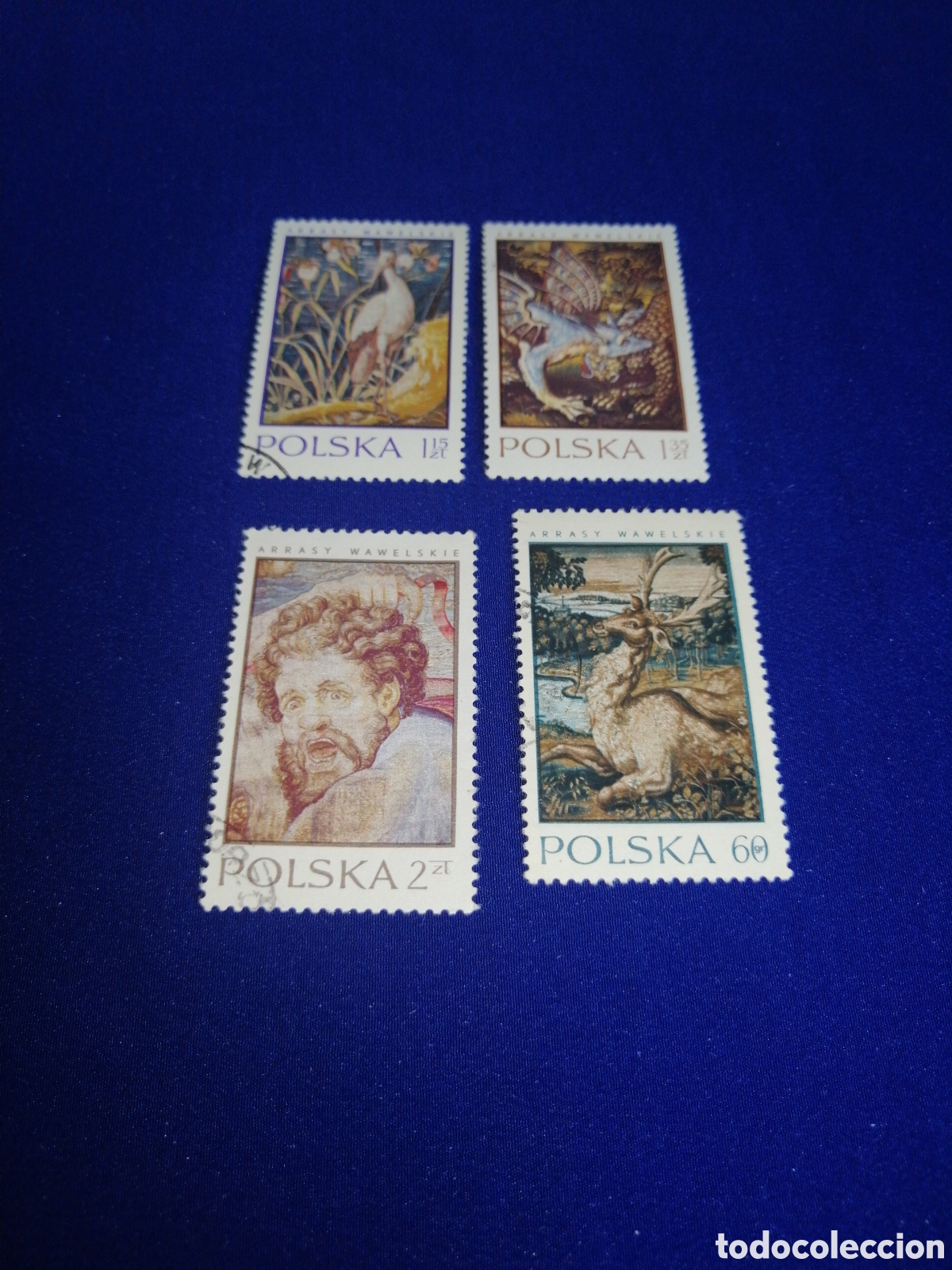 Sellos: POLSKA - POLONIA - PINTURA LOTE SELLOS USADOS
