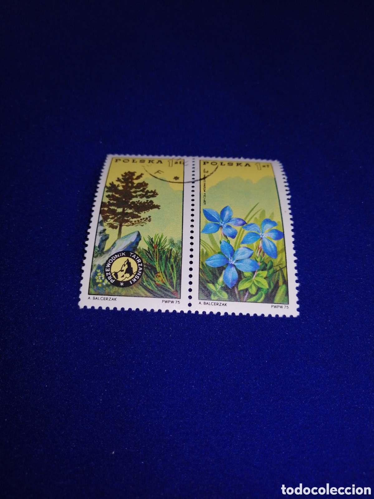 Sellos: POLSKA - POLONIA -FLORES LOTE SELLOS USADOS
