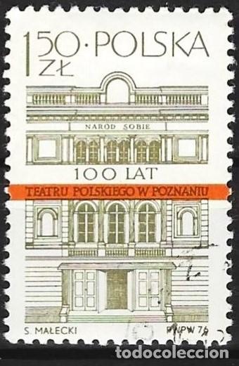 Sellos: Polonia 1976 - Mi 2459 - YT 2291 - El teatro de Poznan