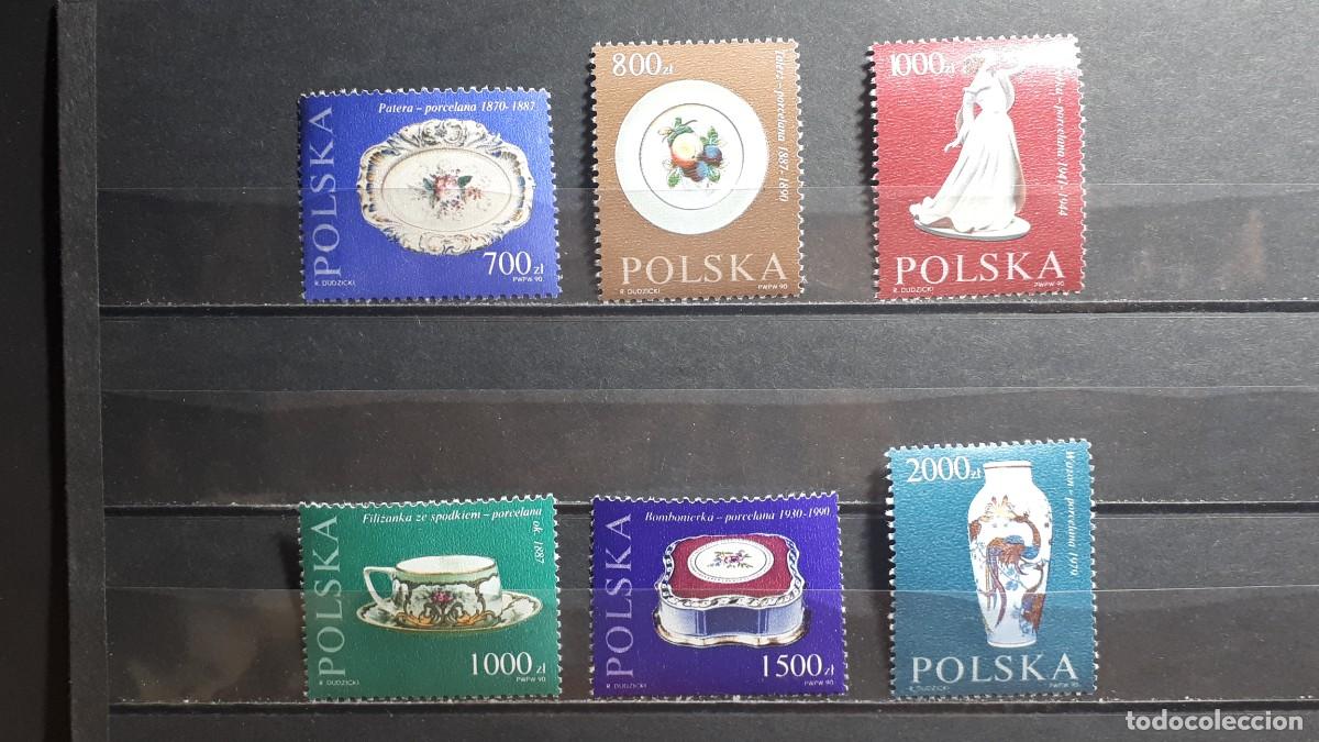 Sellos: POLONIA. A&Ntilde;O 1990. **. YVERT 3093/8