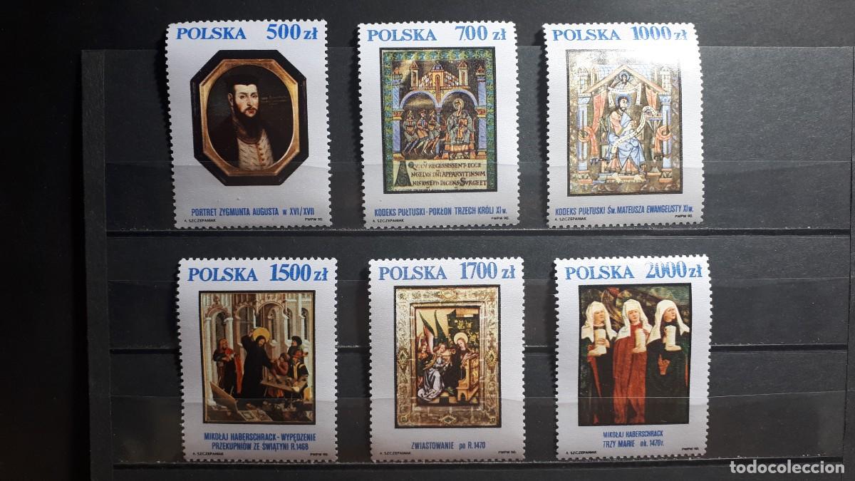 Sellos: POLONIA. A&Ntilde;O 1991. **. YVERT 3111/6