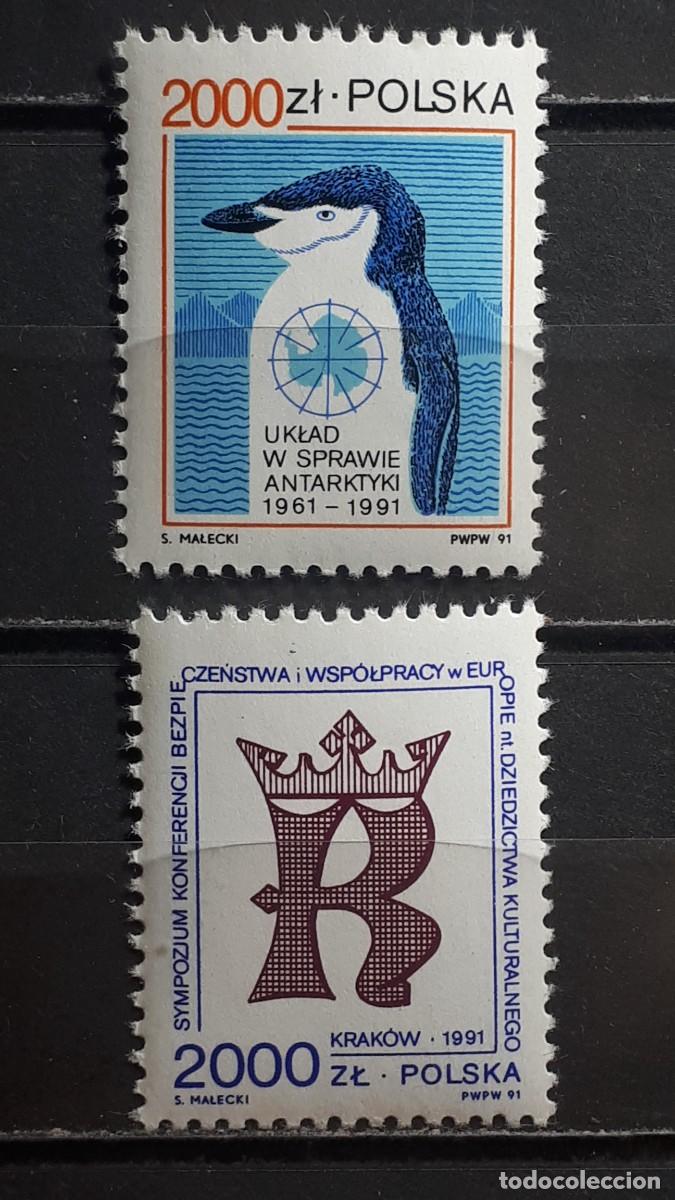 Sellos: POLONIA. A&Ntilde;O 1991. **. YVERT 3138/9