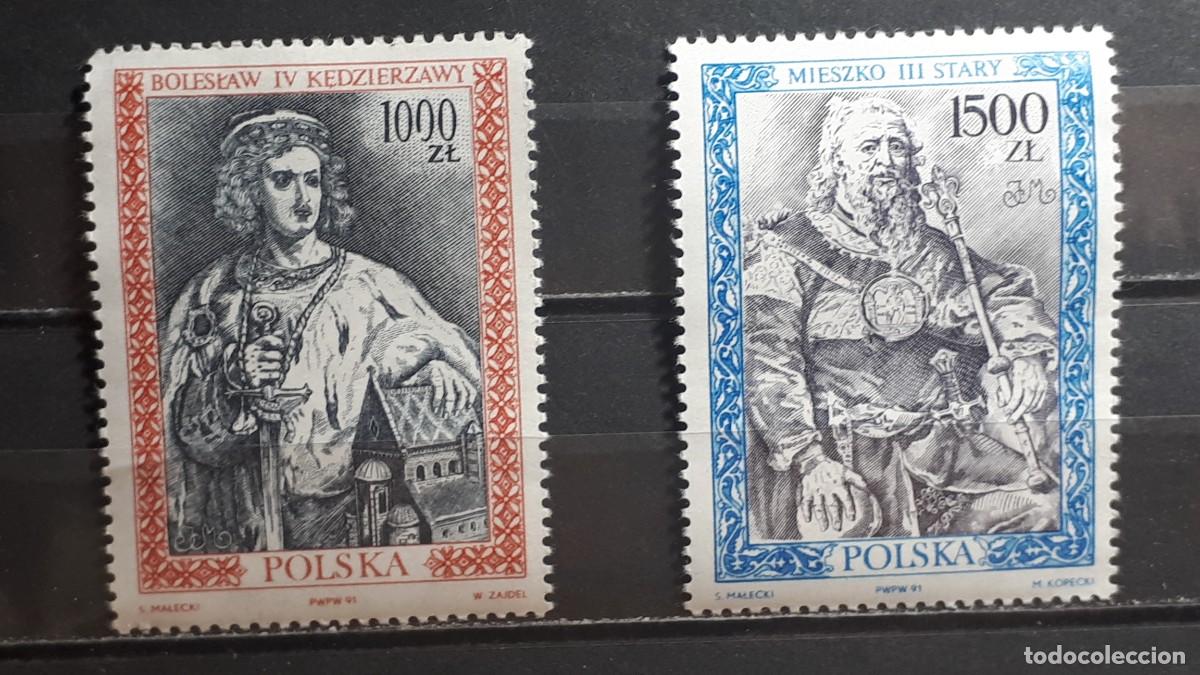 Sellos: POLONIA. A&Ntilde;O 1991. **. YVERT 3124/5
