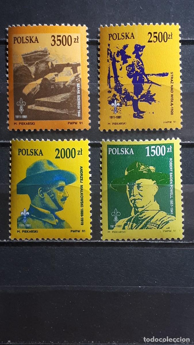 Sellos: POLONIA. A&Ntilde;O 1991. **. YVERT 3159/62