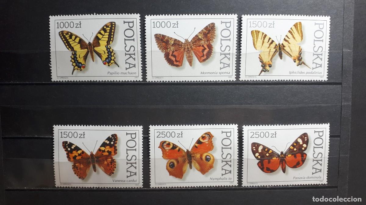 Sellos: POLONIA. FAUNA. A&Ntilde;O 1991. **. YVERT 3144/9