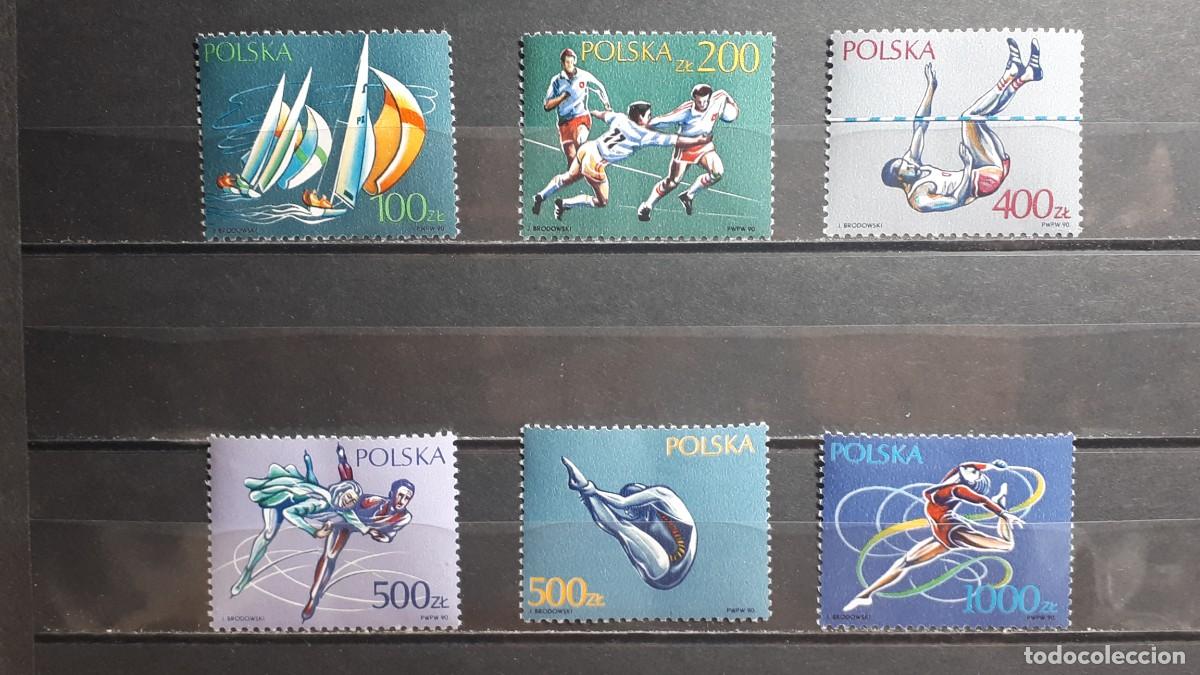 Sellos: POLONIA. A&Ntilde;O 1990. **. YVERT 3064/9